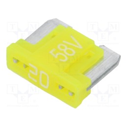 5 pcs x ESKA - 341731-58V - Fuse: fuse, 20A, 58VDC, automotive, 11mm, tin alloy