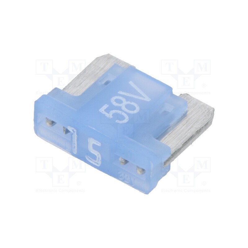 5 pcs x ESKA - 341729-58V - Fuse: fuse, 15A, 58VDC, automotive, 11mm, tin alloy