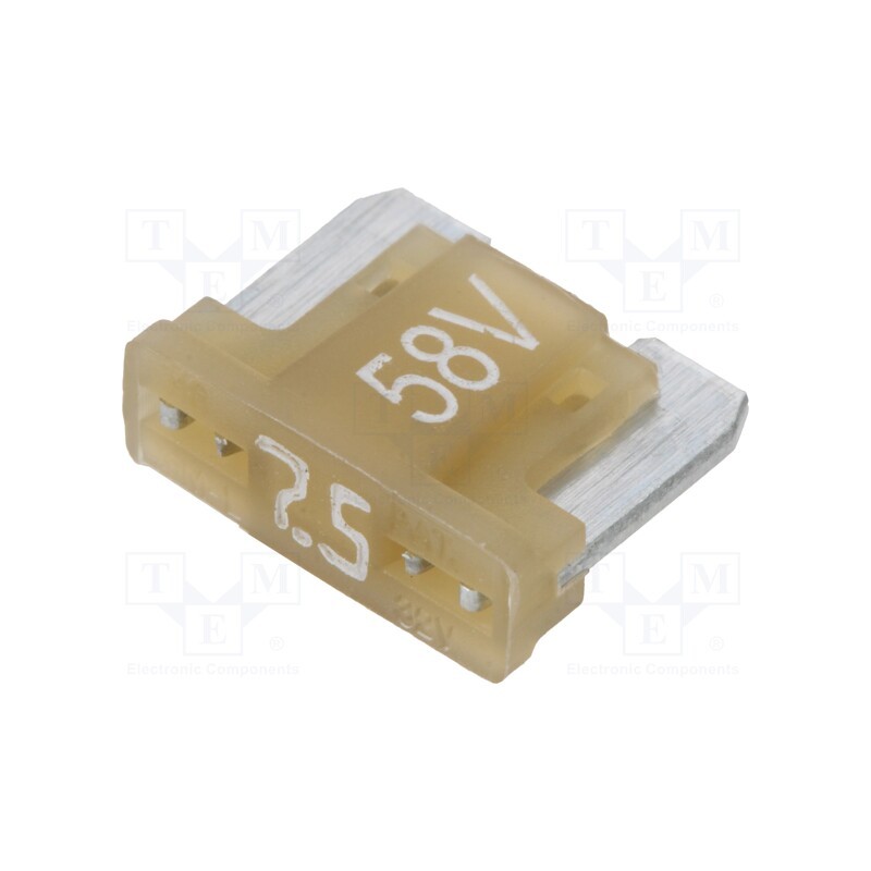 5 pcs x ESKA - 341726-58V - Fuse: fuse, 7.5A, 58VDC, automotive, 11mm, tin alloy