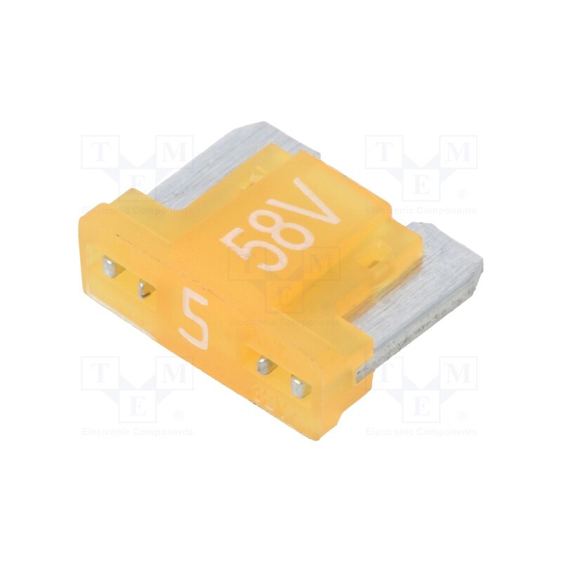 5 pcs x ESKA - 341724-58V - Fuse: fuse, 5A, 58VDC, automotive, 11mm, tin alloy