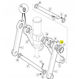 Tilt arm bushing JCB Kop Lad 809 10063