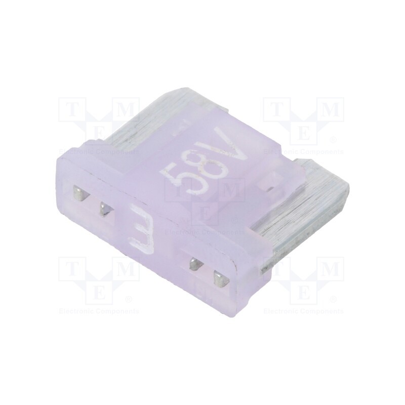 5 pcs x ESKA - 341722-58V - Fuse: fuse, 3A, 58VDC, automotive, 11mm, tin alloy