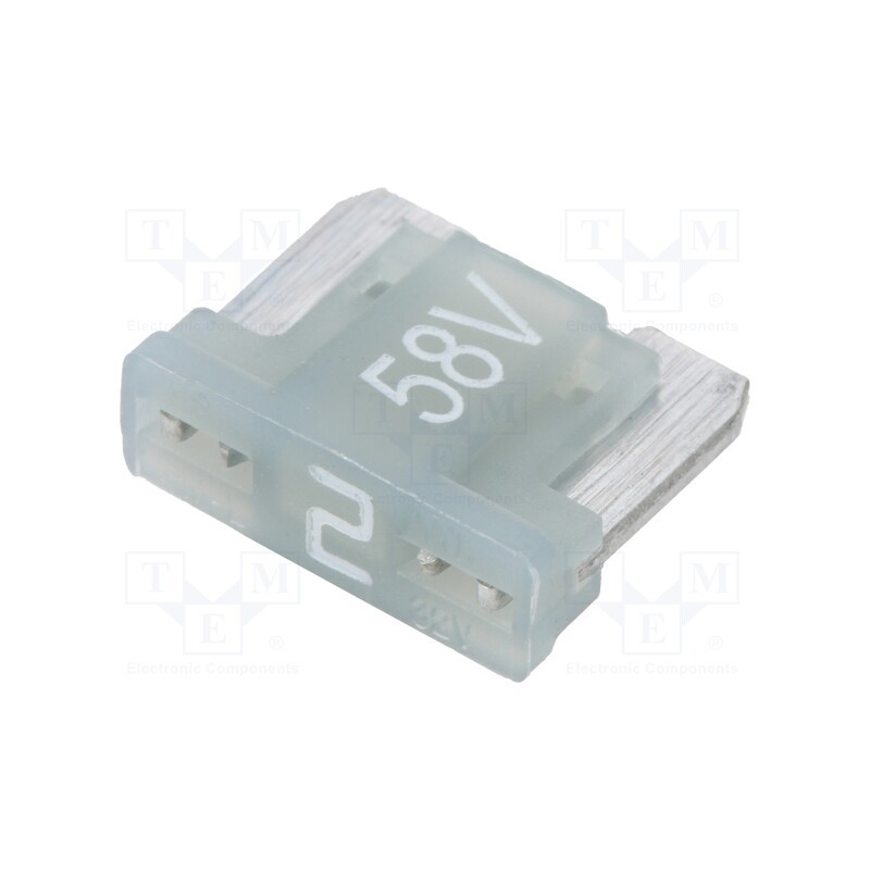 5 pcs x ESKA - 341720-58V - Fuse: fuse, 2A, 58VDC, automotive, 11mm, tin alloy