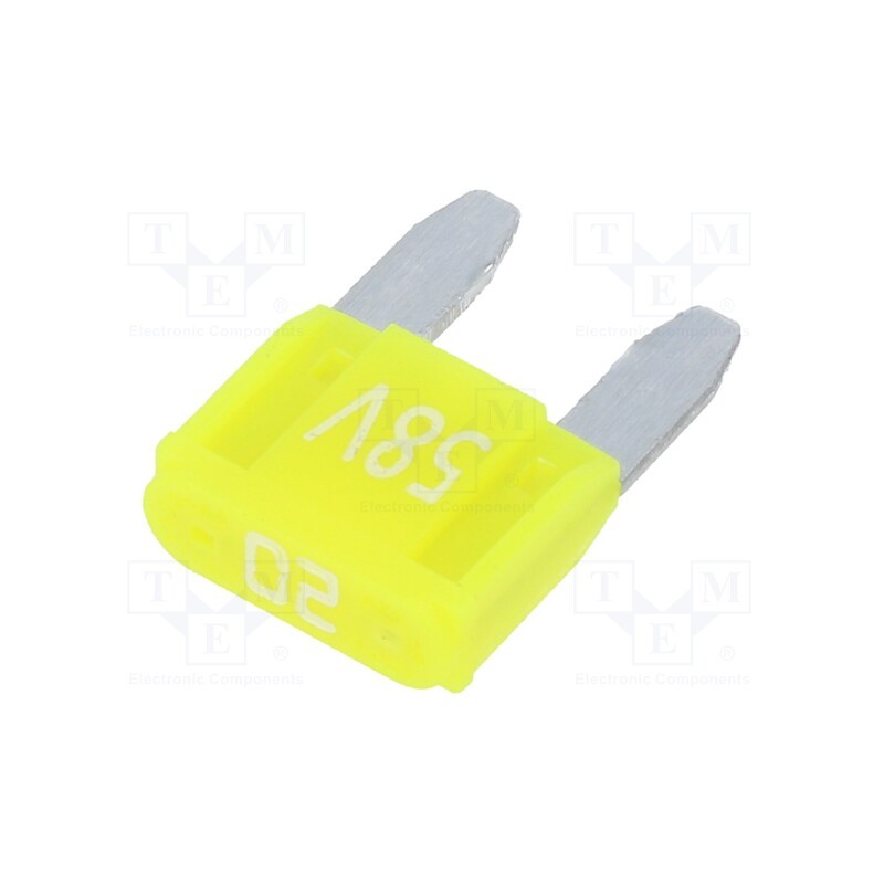 5 pcs x ESKA - 341131-58V - Fuse: fuse, 20A, 58VDC, automotive, 11.2mm, tin alloy