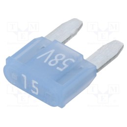 5 pcs x ESKA - 341129-58V - Fuse: fuse, 15A, 58VDC, automotive, 11.2mm, tin alloy