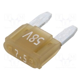 5 pcs x ESKA - 341126-58V - Fuse: fuse, 7.5A, 58VDC, automotive, 11.2mm, tin alloy