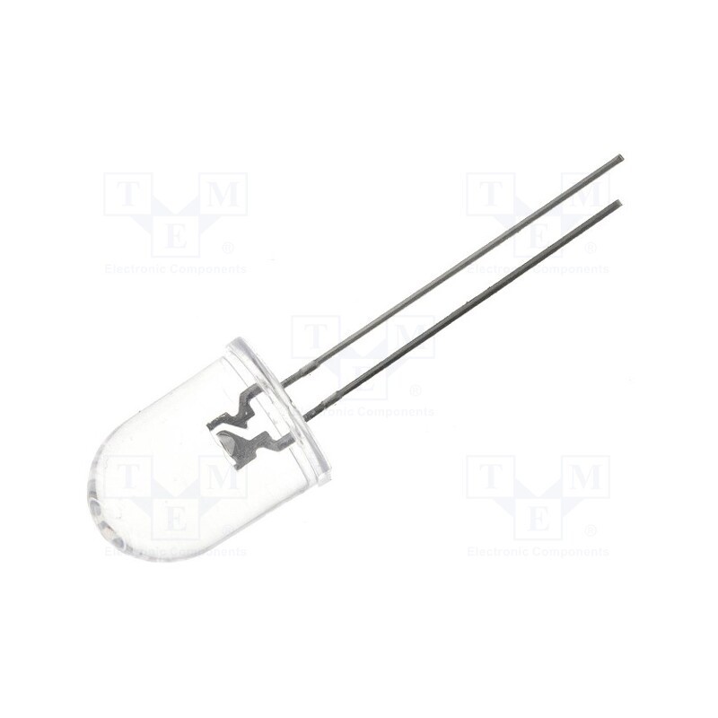 1 pcs x OPTOSUPPLY - OSUB0231A-MN - LED, 10mm, blue, 1560÷3000mcd, 30°, Front: convex, 2.8÷4V