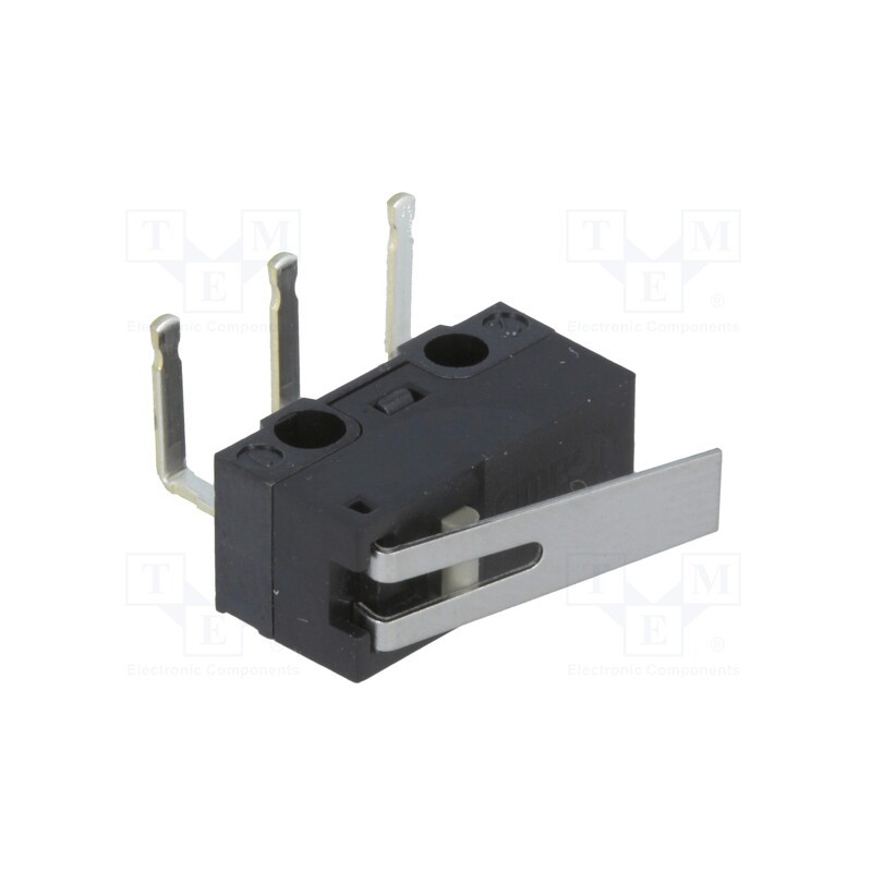 1 pcs x OMRON OCB - D2F-L-A - Microswitch SNAP ACTION, 3A/125VAC, 2A/30VDC, with lever, SPDT