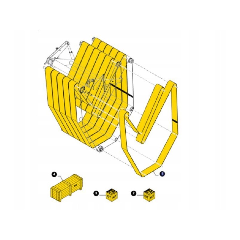 Press belt new holland br 7060 84141594 cnh