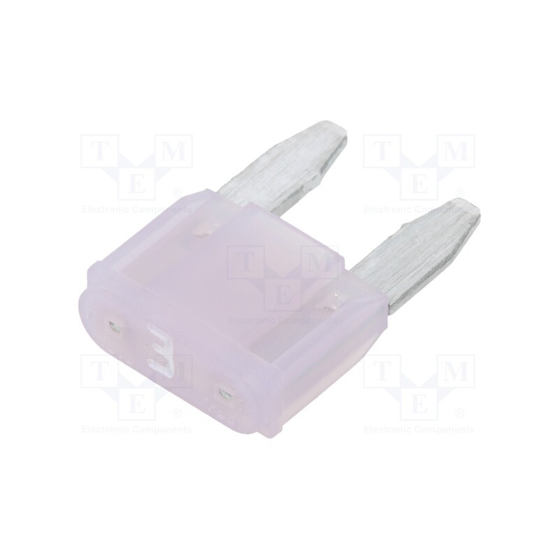 5 pcs x ESKA - 341122-58V - Fuse: fuse, 3A, 58VDC, automotive, 11.2mm, tin alloy