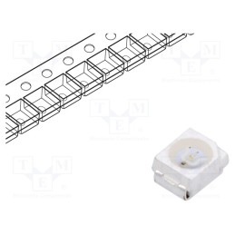 1 pcs x OPTOSUPPLY - OSG5DAS1C1A-12V - LED, SMD, 3528,PLCC2, green, 750÷1120mcd, 3.5x2.8x1.7mm, 120°, 12V