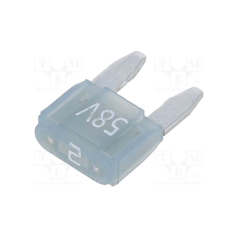 5 pcs x ESKA - 341120-58V - Fuse: fuse, 2A, 58VDC, automotive, 11.2mm, tin alloy