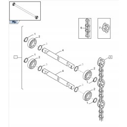 New Holland Br Case RBX 84400 Press Chamber Chain