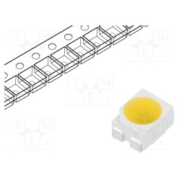 1 pcs x OPTOSUPPLY - OSM54LS3C1A-CRLED18 - CRLED, SMD, 3528,PLCC4, white warm, 1600mcd, 120°, 18mA, 5.5÷20V