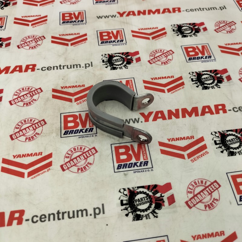 Yanmar metal and rubber handle for a hydraulic hose