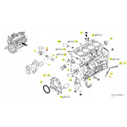 Yanmar metal and rubber handle for a hydraulic hose