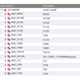 Yanmar metal and rubber handle for a hydraulic hose