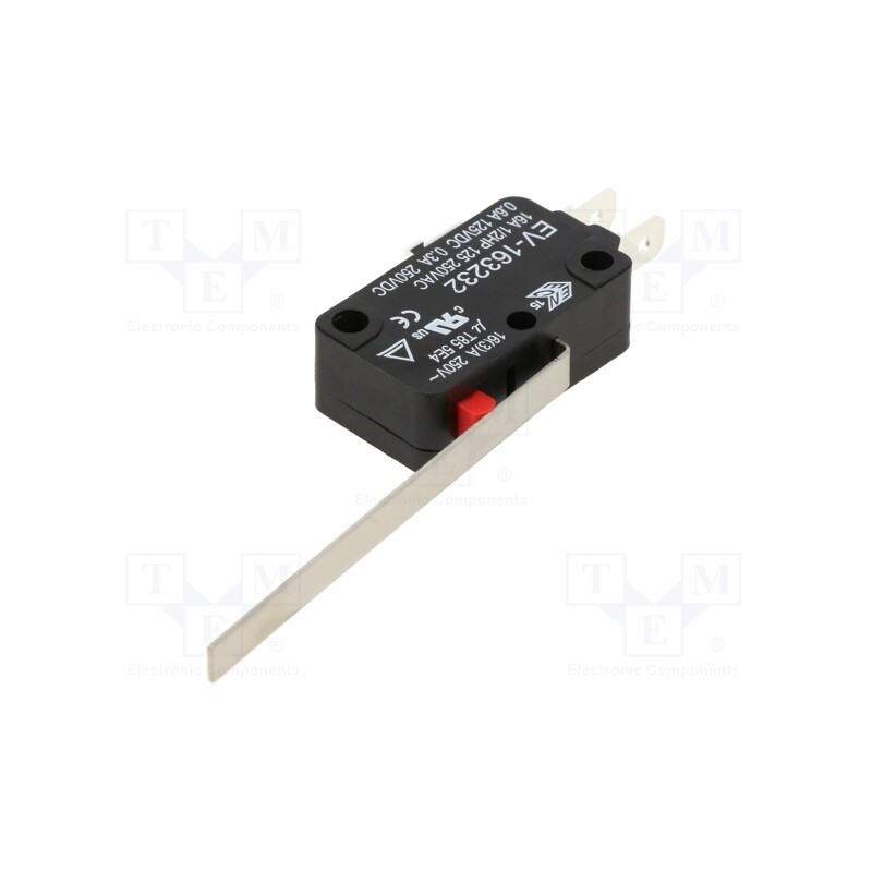 1 pcs x ECE - EV163232 - Microswitch SNAP ACTION, 16A/250VAC, 0.6A/125VDC, with lever