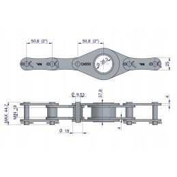 Ca650 chain, 160 links, Warynski press coil