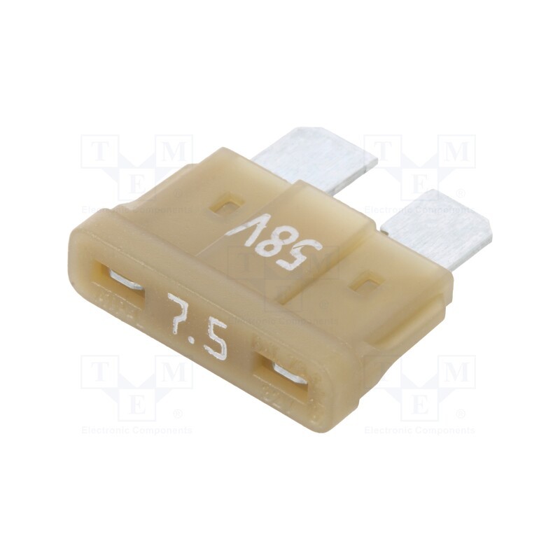 5 pcs x ESKA - 340026-58V - Fuse: fuse, 7.5A, 58VDC, automotive, 19.3mm, tin alloy