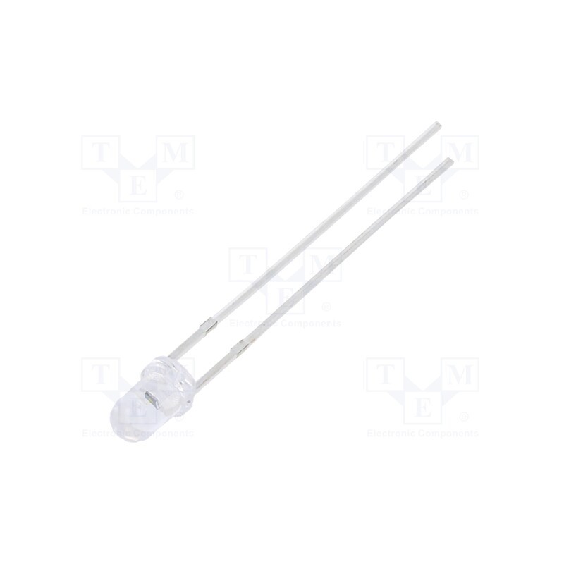 1 pcs x NTE Electronics - NTE30051 - Phototransistor, 3mm, λp max: 900nm, 30V, 20°, Lens: transparent
