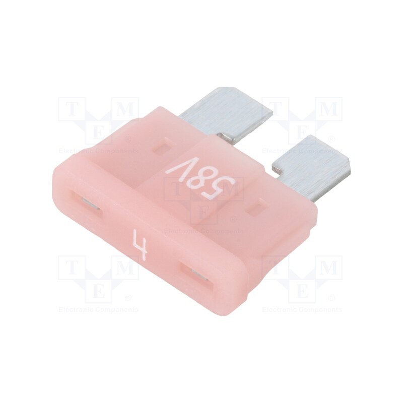 5 pcs x ESKA - 340023-58V - Fuse: fuse, 4A, 58VDC, automotive, 19.3mm, tin alloy