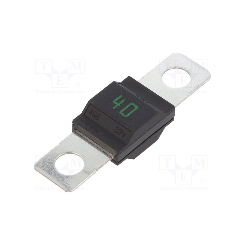 5 pcs x LITTELFUSE - 0498040.M - Fuse: fuse, 40A, 32VDC, M5 screw, automotive, 41mm, copper, MIDI
