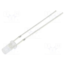 1 pcs x OPTOSUPPLY - OSMMD23NE2A - LED, 3mm, white warm, 750÷1120mcd, 140°, Front: flat, 2.7÷3.4V