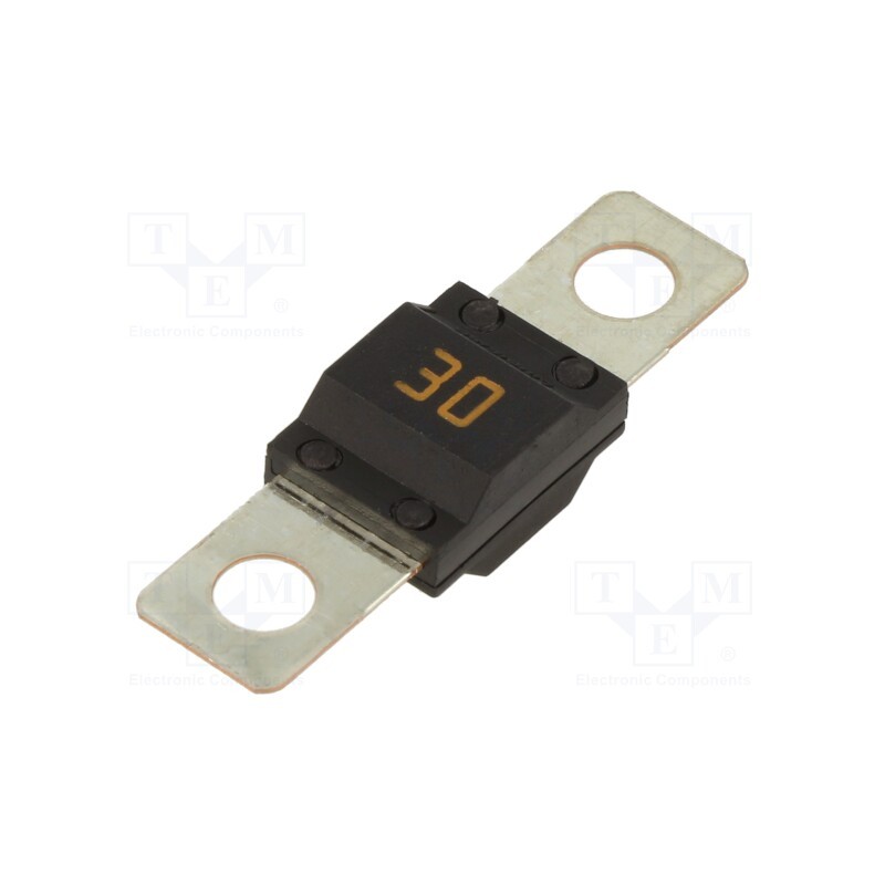 5 pcs x LITTELFUSE - 0498030.M - Fuse: fuse, 30A, 32VDC, M5 screw, automotive, 41mm, copper, MIDI