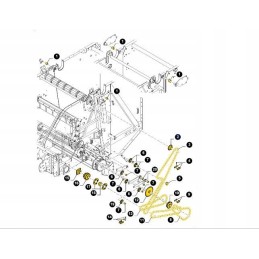 Baler drive chain sprocket New Holland Br 866372