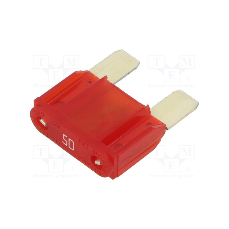 5 pcs x LITTELFUSE - 0299050.ZXNV - Fuse: fuse, 50A, 32VDC, push-in, automotive, 29mm, silver alloy