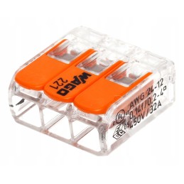 3 pin wago quick connector electrical cube