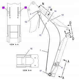Boom Cat Backhoe Loader Arm Pin 9R8523