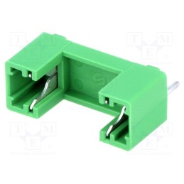 5 pcs x Stelvio Kontek - PTF/78 - Fuse holder, cylindrical fuses, THT, 5x20mm, -30÷85°C, 6.3A, green
