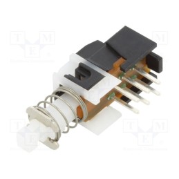 1 pcs x C&K - PHB2UOATS1A - Switch: push-button, Pos: 2, DPDT, 1A/15VDC, ON-(ON), 100MΩ, THT