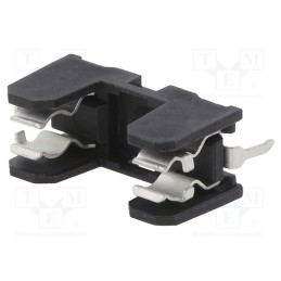 5 pcs x Stelvio Kontek - PTF/18THR - Fuse holder, cylindrical fuses, THT, 5x20mm, -30÷85°C, 10A, black