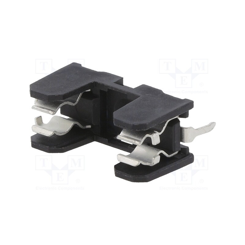 5 pcs x Stelvio Kontek - PTF/18THR - Fuse holder, cylindrical fuses, THT, 5x20mm, -30÷85°C, 10A, black