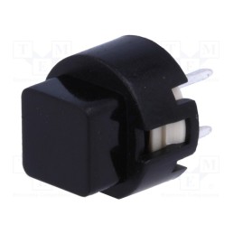 1 pcs x C&K - D6C90 F1 LFS - Switch: keypad, Pos: 2, SPST-NO, 0.01A/32VDC, black, THT, 1.3N, 50mΩ