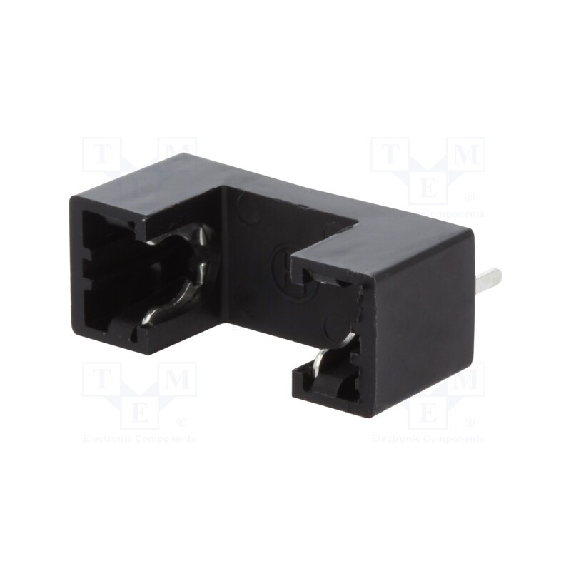 5 pcs x PROFFUSE - ZHL12 - Fuse holder, cylindrical fuses, 5x20mm, 6A, Pitch: 21.4mm, black