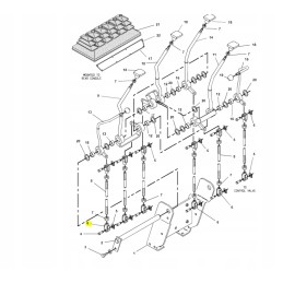 Cat backhoe loader control lever forks