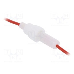 5 pcs x PROFFUSE - ZH9-20ZW - Fuse holder, cylindrical fuses, 5x20mm, on cable, Imax: 1.165A