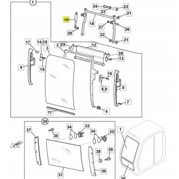 Gas actuator for cva windows, jcb excavator