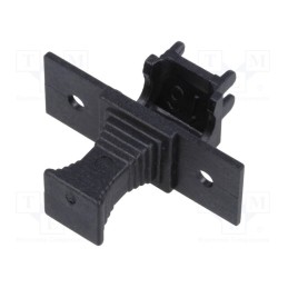 5 pcs x ESKA - 503.36 - Holder, cylindrical fuses, 5x20mm, 6.3A, Pitch: 22mm, black, 250V