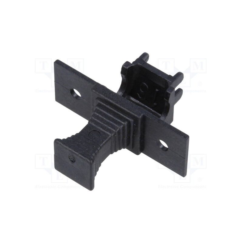 5 pcs x ESKA - 503.36 - Holder, cylindrical fuses, 5x20mm, 6.3A, Pitch: 22mm, black, 250V