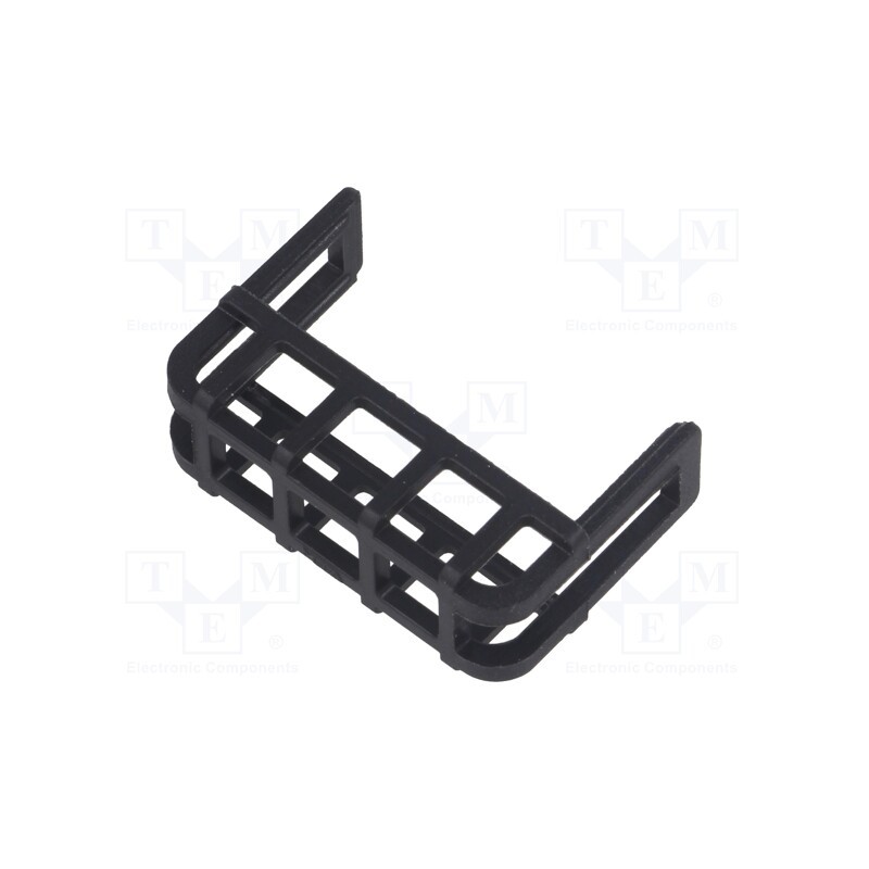 5 pcs x MTA - 100415 - Cover, push-in, Body: black, ways: 1, Mat: polyamide,polyamide 66