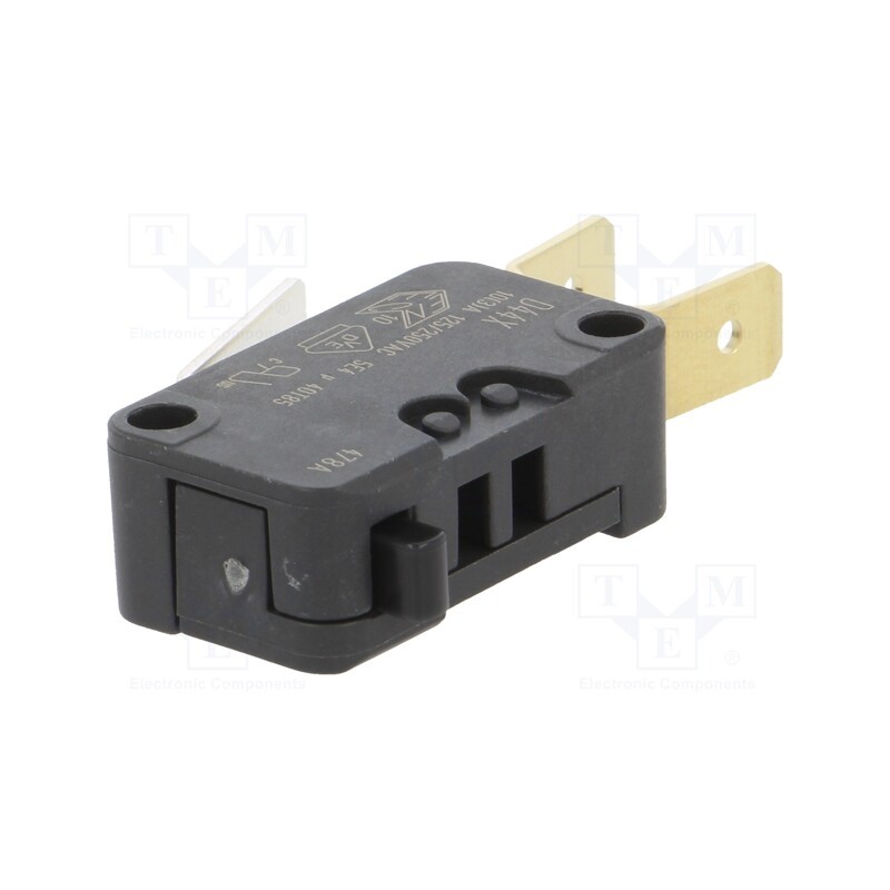 1 pcs x ZF - D449-V3AA - Microswitch SNAP ACTION, 10A/250VAC, without lever, SPDT, Pos: 2