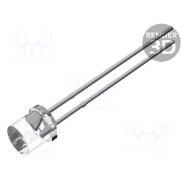 1 pcs x OPTOSUPPLY - OST1MA57E1A - LED, 5mm, RGB, blinking,tricolour, 140°, 3.8÷5V, 20mA, Front: flat