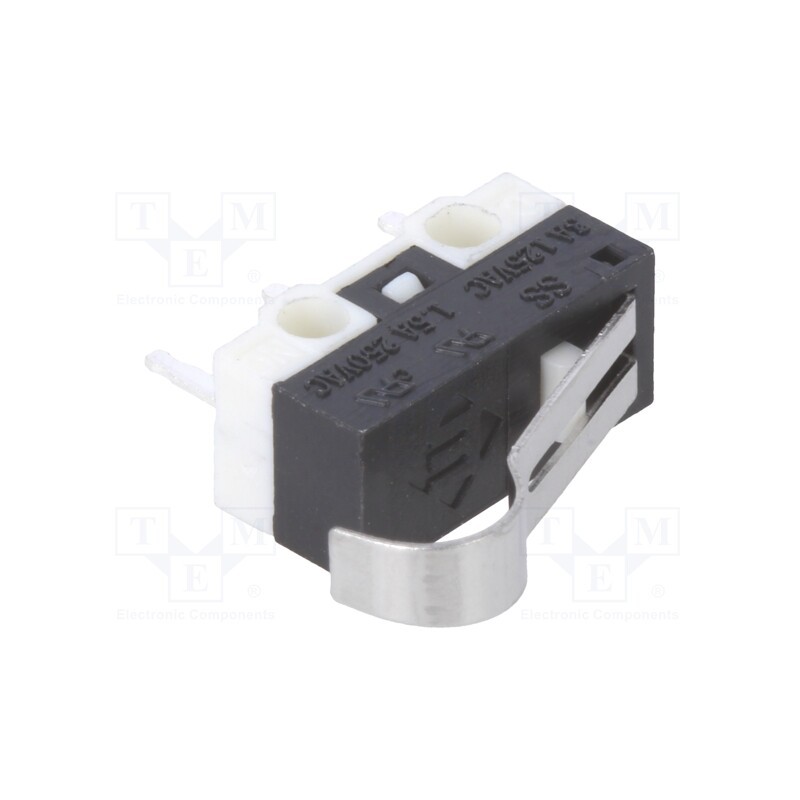 1 pcs x E-SWITCH - SS0750303F050P1A - Microswitch SNAP ACTION, 1.5A/250VAC, SPDT, Rcont max: 100mΩ