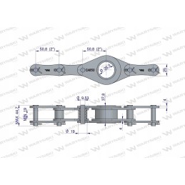Ca650 chain, 1,128 links, 32 Sipma coil press