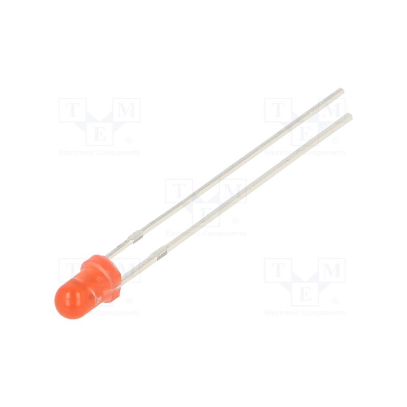 1 pcs x OPTOSUPPLY - OSRRR23134A - LED, 3mm, red, 220÷330mcd, 30°, Front: convex, 1.8÷2.6V, -30÷85°C